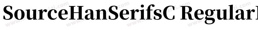 SourceHanSerifsC RegularFelixTitlin字体转换